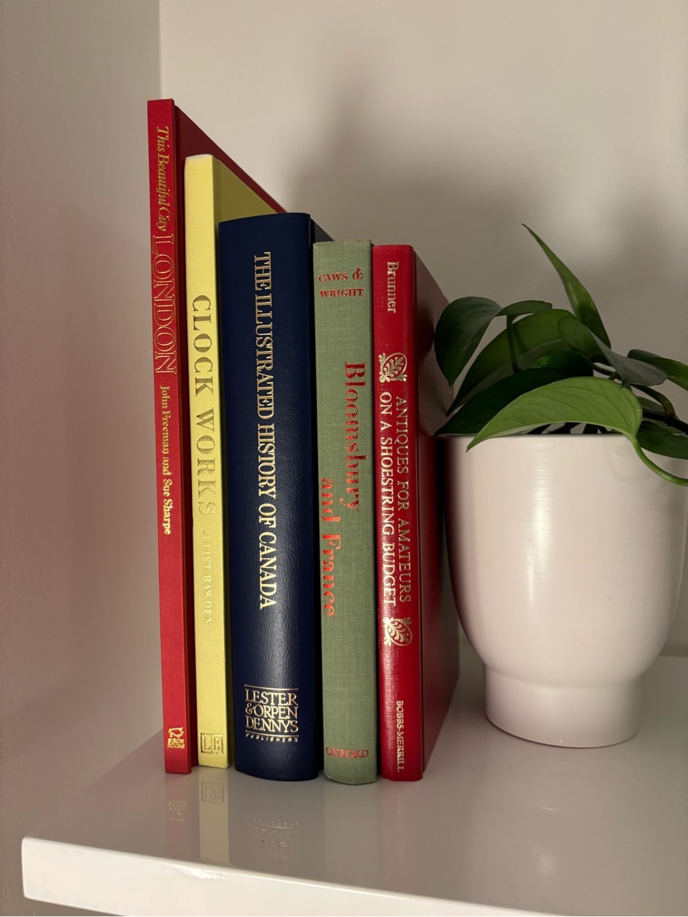Vintage Decorative Hardcover Book Stack | Curated Shelf Decor Bundle